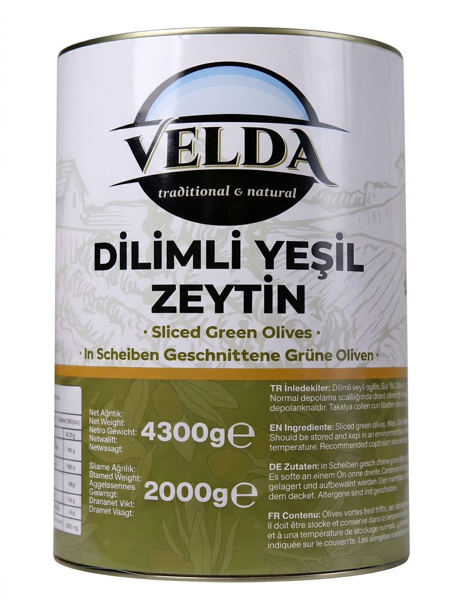 A12 Dilimli Yeşil Zeytin