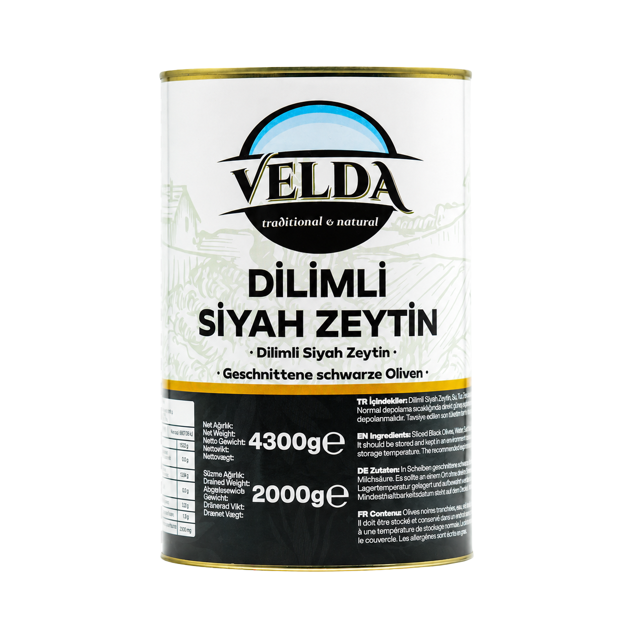 A12 Dilimli Siyah Zeytin
